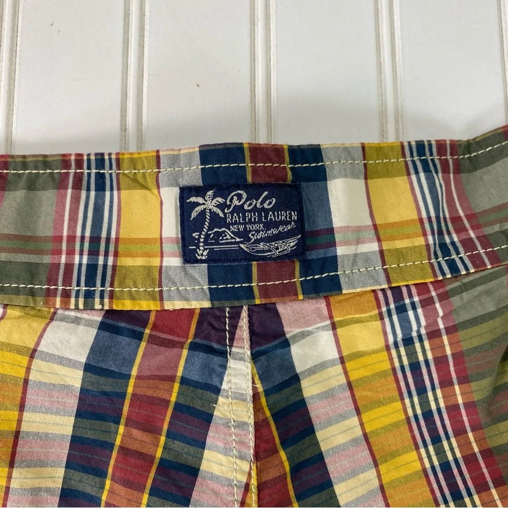 Polo Ralph Lauren Swim Shorts‎ Boys L 16/18 Plaid